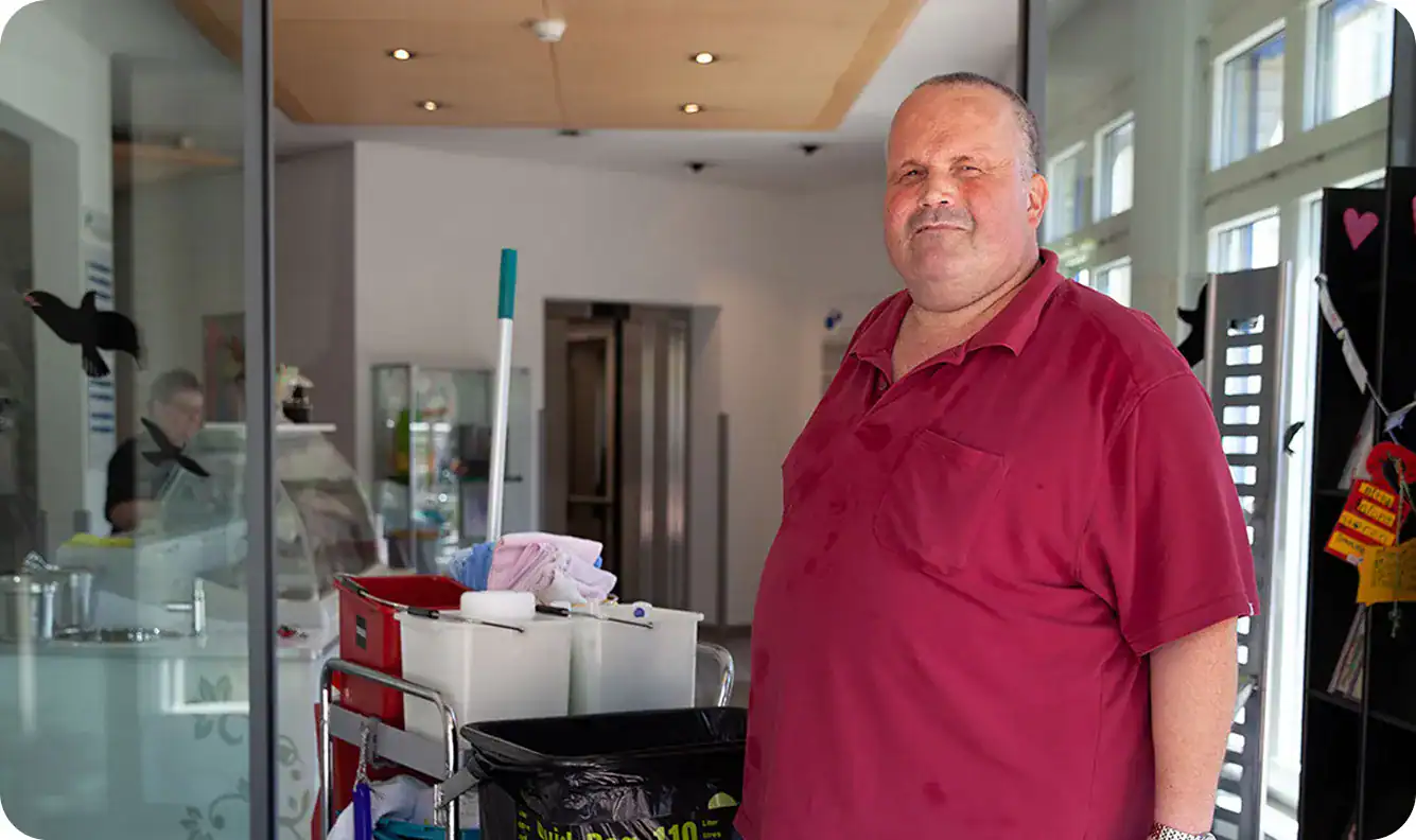 Arbeitsplätze mit Begleitung